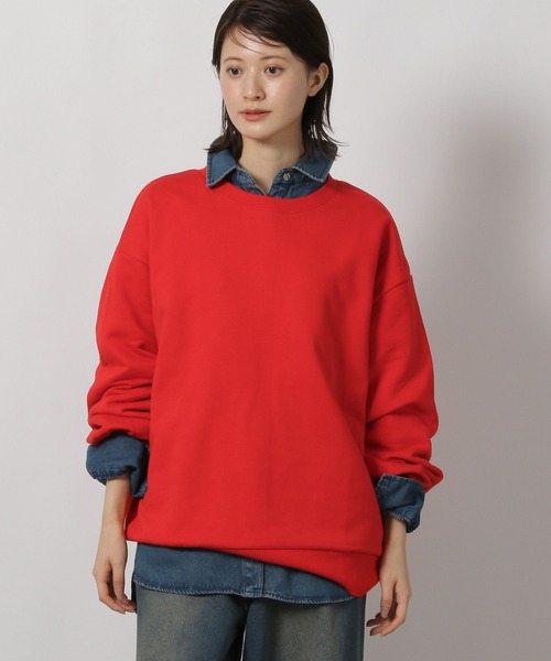 LAKOLE(ラコレ)の「ヘビーウェイトスウェット / 598896(スウェット・レディース・レッド/イエロー/ターコイズブルー/杢グレー/ネイビー・MEDIUM/LARGE)」の15枚目の写真