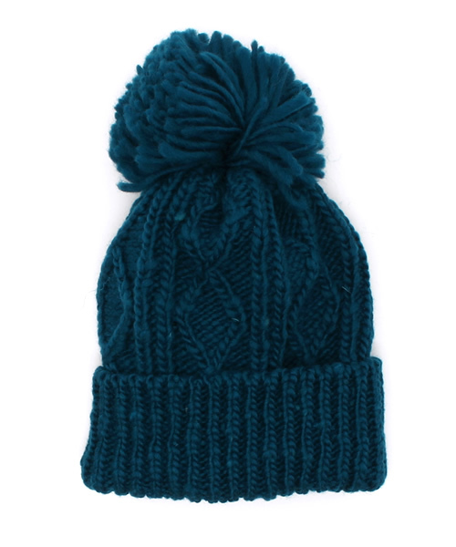 URBAN RESEARCH(アーバンリサーチ)の「UR jujube ポンポンニットキャップ(ニットキャップ/ビーニー・レディース・ブラック/ブルー系その他/ライトグレー・FREE)」の1枚目の写真