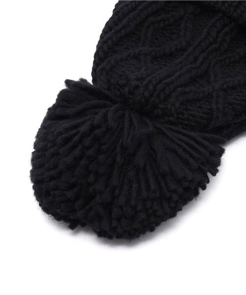 URBAN RESEARCH(アーバンリサーチ)の「UR jujube ポンポンニットキャップ(ニットキャップ/ビーニー・レディース・ブラック/ブルー系その他/ライトグレー・FREE)」の6枚目の写真