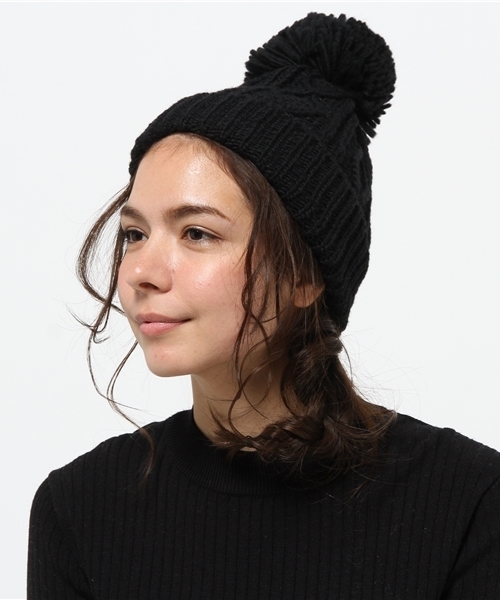 URBAN RESEARCH(アーバンリサーチ)の「UR jujube ポンポンニットキャップ(ニットキャップ/ビーニー・レディース・ブラック/ブルー系その他/ライトグレー・FREE)」の9枚目の写真