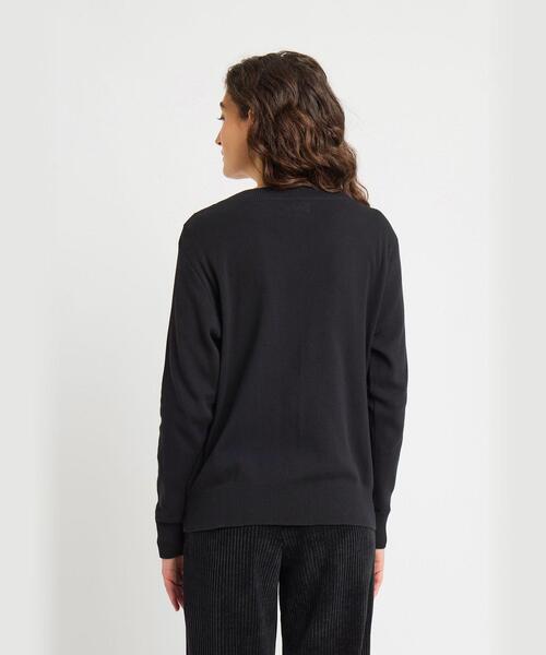 コットン Vネック 長袖 ニット カーディガン ”Homme”（カーディガン