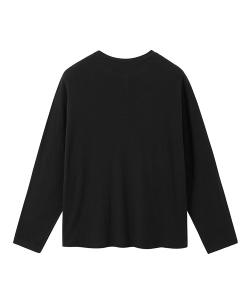 CORPUS TOKYO（コーパス トーキョー）の「オーバー フライス ヘンリーネック ロンT（Tシャツ/カットソー・メンズ・グレー/アイボリー/ブラック・1/2/3）」の7枚目の写真