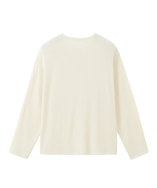 CORPUS TOKYO（コーパス トーキョー）の「オーバー フライス ヘンリーネック ロンT（Tシャツ/カットソー・メンズ・グレー/アイボリー/ブラック・1/2/3）」の5枚目の写真