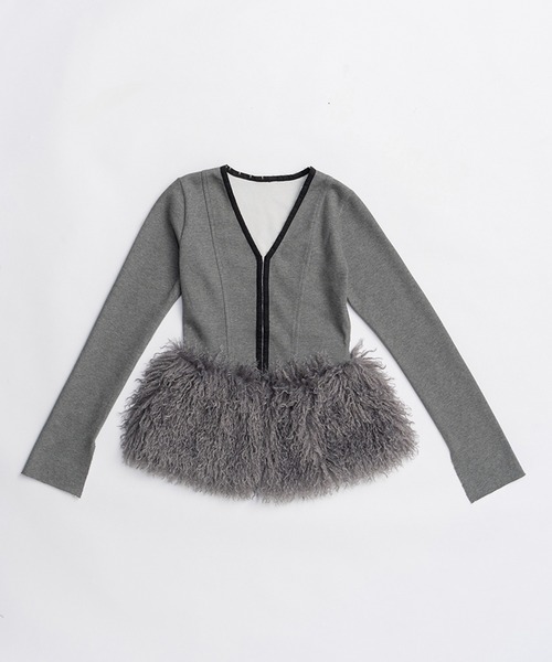 PRANK PROJECT（プランクプロジェクト）の「ファーヘムフックアイトップ / Far Hem Hook Eye Top（その他トップス・レディース・グレー/ブラック/アイボリー・FREE）」の22枚目の写真