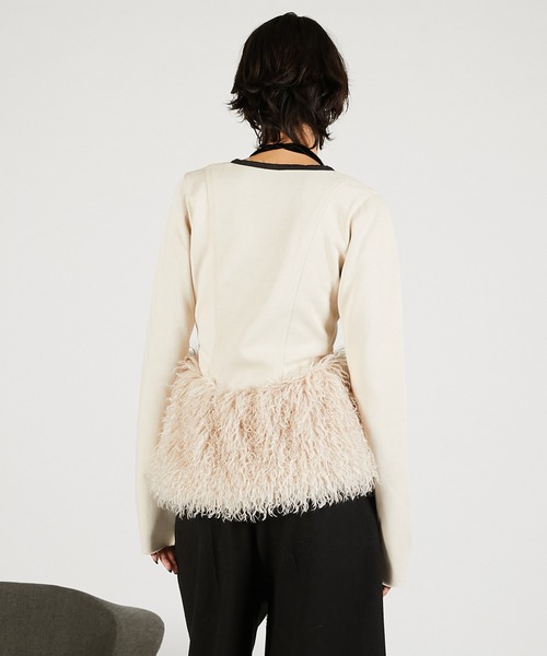 PRANK PROJECT（プランクプロジェクト）の「ファーヘムフックアイトップ / Far Hem Hook Eye Top（その他トップス・レディース・グレー/ブラック/アイボリー・FREE）」の14枚目の写真