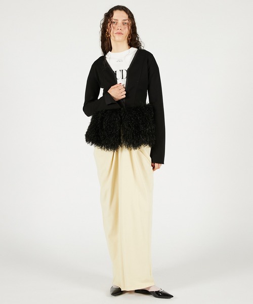 PRANK PROJECT（プランクプロジェクト）の「ファーヘムフックアイトップ / Far Hem Hook Eye Top（その他トップス・レディース・グレー/ブラック/アイボリー・FREE）」の4枚目の写真