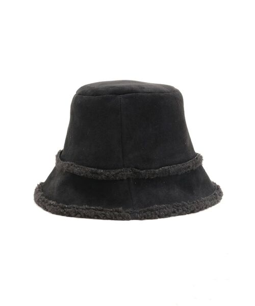 EMODA（エモダ）の「フェイクシャーリングバケットハット（ハット・レディース・ブラウン/ブラック・FREE）」の5枚目の写真