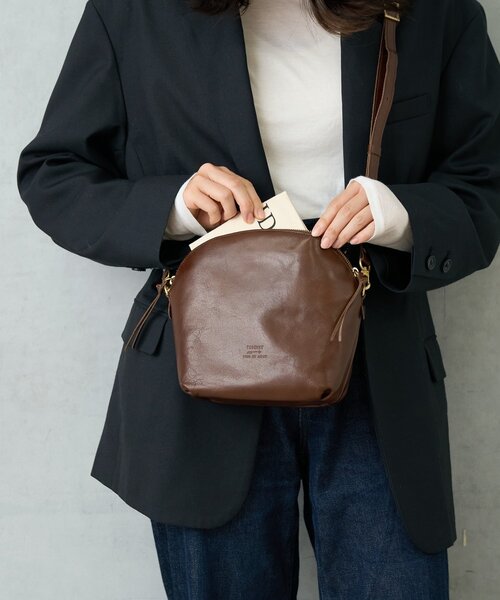 BIRTHDAY BAR（バースデイバー）の「LIGHT LEATHER SHOULDER 軽量本革ショルダーバッグ（ショルダーバッグ・レディース・ダークブラウン/キャメル/ブラック・0）」の2枚目の写真