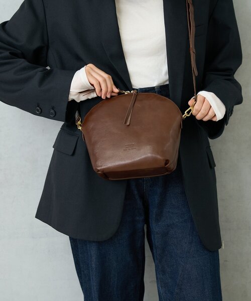 BIRTHDAY BAR（バースデイバー）の「LIGHT LEATHER SHOULDER 軽量本革ショルダーバッグ（ショルダーバッグ・レディース・ダークブラウン/キャメル/ブラック・0）」の9枚目の写真
