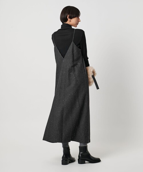 UNITED ARROWS（ユナイテッドアローズ）の「２WAY ストライプ ワンピース（ワンピース・レディース・ダークグレー・FREE）」の3枚目の写真