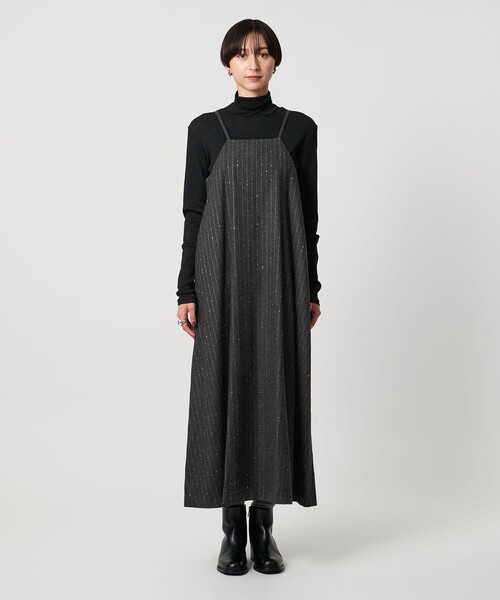 UNITED ARROWS（ユナイテッドアローズ）の「２WAY ストライプ ワンピース（ワンピース・レディース・ダークグレー・FREE）」の5枚目の写真