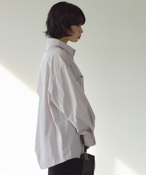 KUREN（クレン）の「オーバーサイズシャツ（シャツ/ブラウス・レディース・ブラウン/ピンク・FREE）」の19枚目の写真