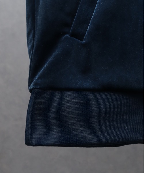 Art re A select（アトリエセレクト）の「モードサイドライン ベロアトラックジャケット（ブルゾン・メンズ・ブルー/ブラック/ベージュ・M/L/XL）」の14枚目の写真