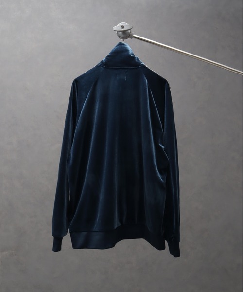 セール】モードサイドライン ベロアトラックジャケット（ブルゾン