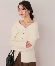 オフショルダー」に該当するトップス（ホワイト/白色系）ファッション
