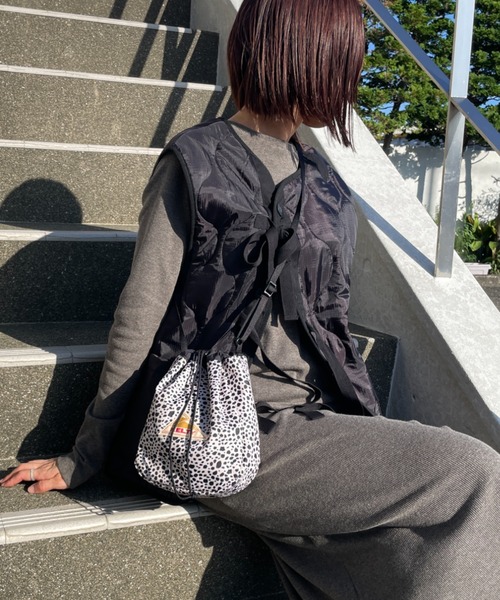 KELTY/ケルティ] アニマル柄 巾着 ショルダーバッグ（ショルダーバッグ