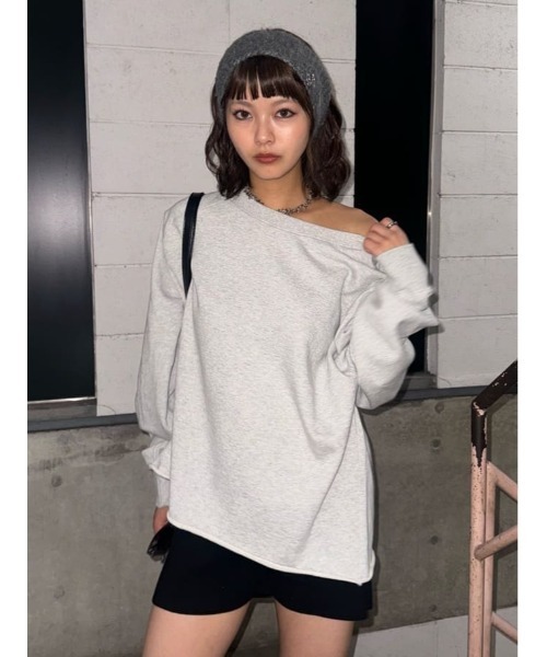 SLY（スライ）の「FLUFFY HAIR BAND フラッフィー ヘアバンド 秋服 冬服（ヘアバンド・レディース・ブラック/杢グレー・FREE）」の16枚目の写真