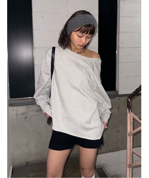 SLY（スライ）の「FLUFFY HAIR BAND フラッフィー ヘアバンド 秋服 冬服（ヘアバンド・レディース・ブラック/杢グレー・FREE）」の17枚目の写真