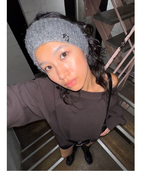 SLY（スライ）の「FLUFFY HAIR BAND フラッフィー ヘアバンド 秋服 冬服（ヘアバンド・レディース・ブラック/杢グレー・FREE）」の19枚目の写真