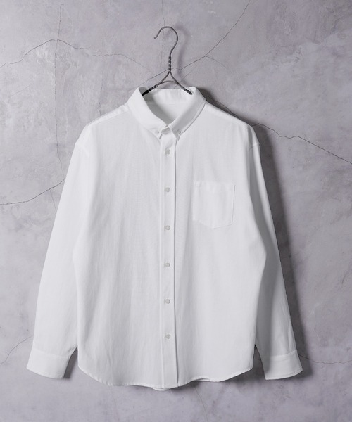 jiggys shop（ジギーズショップ）の「レギュラーカラー オックスフォードシャツ（シャツ/ブラウス・メンズ・ブルー/ホワイト・MEDIUM/LARGE/X-LARGE）」の6枚目の写真