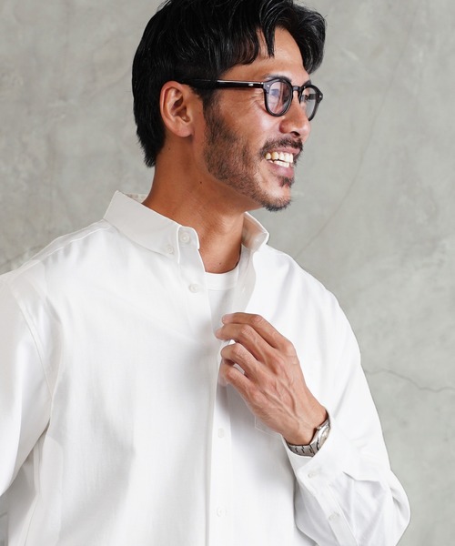 jiggys shop（ジギーズショップ）の「レギュラーカラー オックスフォードシャツ（シャツ/ブラウス・メンズ・ブルー/ホワイト・MEDIUM/LARGE/X-LARGE）」の17枚目の写真