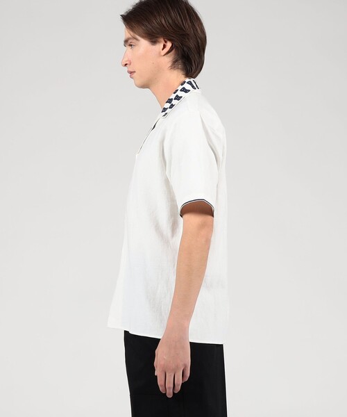 jupe by jackie(ジュップバイジャッキー)の「JUPE BY JACKIE エンブロイダリー オープンカラーシャツ(シャツ/ブラウス・メンズ・ホワイト系その他・M)」の4枚目の写真