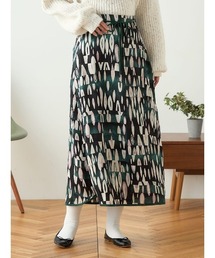 HARUYAMA（ハルヤマ）の「【WEB限定】パネル柄パイピングスカート FURRY（スカート）」