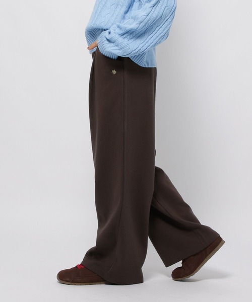 POLO BCS（ポロ ビーシーエス）の「【POLO BCS(ポロ・ビーシーエス)】タックイージーパンツ（スウェットパンツ・レディース・ブラック/ナチュラル/ブラウン/ブルー・FREE）」の8枚目の写真