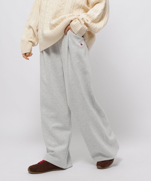 POLO BCS（ポロ ビーシーエス）の「【POLO BCS(ポロ・ビーシーエス)】タックイージーパンツ（スウェットパンツ・レディース・ブラック/ナチュラル/ブラウン/ブルー・FREE）」の11枚目の写真