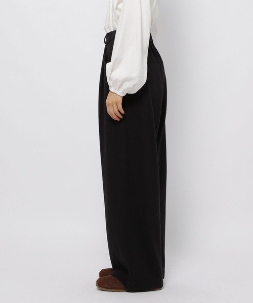 POLO BCS（ポロ ビーシーエス）の「【POLO BCS(ポロ・ビーシーエス)】タックイージーパンツ（スウェットパンツ・レディース・ブラック/ナチュラル/ブラウン/ブルー・FREE）」の14枚目の写真