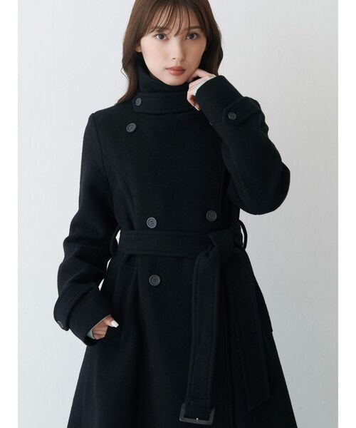 ウールスタンドカラーコート（その他アウター）｜MERCURYDUO