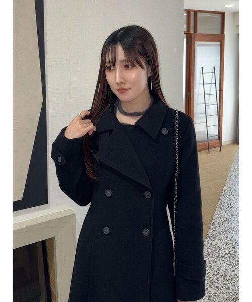 MERCURYDUO（マーキュリーデュオ）の「ウールスタンドカラーコート