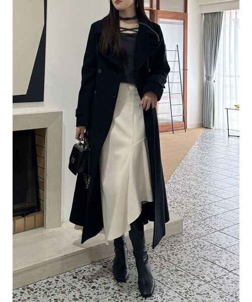 セール】ウールスタンドカラーコート（その他アウター）｜MERCURYDUO