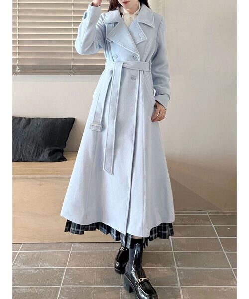 セール】ウールスタンドカラーコート（その他アウター）｜MERCURYDUO