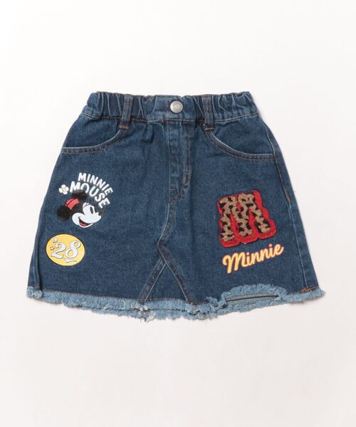 Disney(ディズニー)の「ディズニー ワッペンデニムスカート 1018K(デニムスカート・キッズ・ブラウン/ライトインディゴブルー・90cm/100cm/110cm/120cm/130cm/140cm)」の3枚目の写真