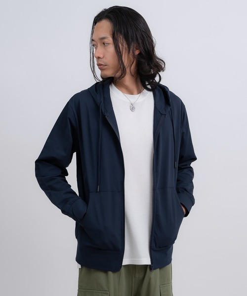 improves(インプローブス)の「ストレッチ 天竺 ジャージ ジップパーカー(パーカー・メンズ・杢グレー/ネイビー/ブラック・X-LARGE/LARGE/MEDIUM)」の3枚目の写真