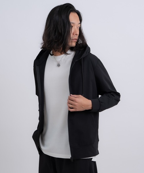 improves(インプローブス)の「ストレッチ 天竺 ジャージ ジップパーカー(パーカー・メンズ・杢グレー/ネイビー/ブラック・X-LARGE/LARGE/MEDIUM)」の5枚目の写真