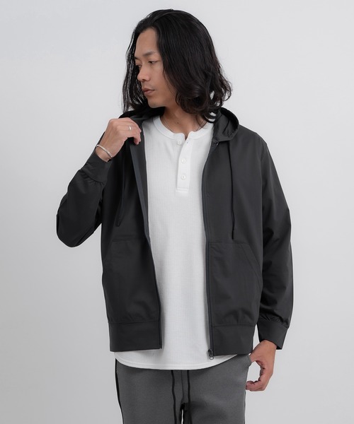 improves(インプローブス)の「ストレッチ 天竺 ジャージ ジップパーカー(パーカー・メンズ・杢グレー/ネイビー/ブラック・X-LARGE/LARGE/MEDIUM)」の8枚目の写真
