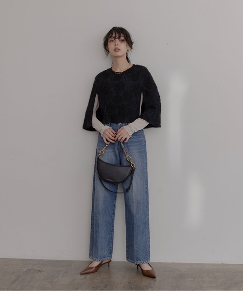 Eimee Law（エイミーロウ）の「ナイロンストレッチチュールインナー（Tシャツ/カットソー・レディース・ブラック/ライトベージュ/ミント・FREE）」の9枚目の写真