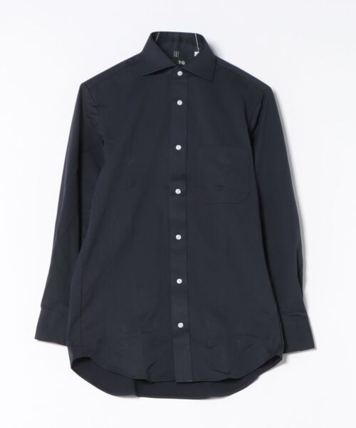 TAKA-Q（タカキュー）の「ワイシャツ メンズ ストレッチ 吸水速乾 ノンアイロン プライムフレックス カッタウェイ 長袖 ビジネス ドレス NEWスタンダードフィット（ビジネスシャツ・メンズ・ネイビー・首回り39cm-裄丈84cm/首回り41cm-裄丈82cm/首回り37cm-裄丈80cm/首回り39cm-裄丈80cm/首回り41cm-裄丈86cm/首回り43cm-裄丈82cm/首回り43cm-裄丈86cm/首回り45cm-裄丈86cm）」の2枚目の写真