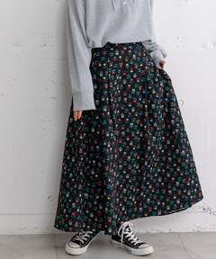 VELVETEEN FLOWER MINI SKIRT 別珍フラワーミニスカート（スカート