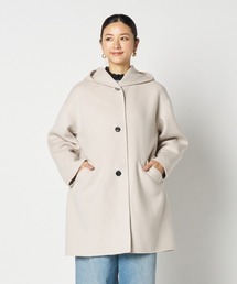 DOUBLE FACE HOODIE COAT
