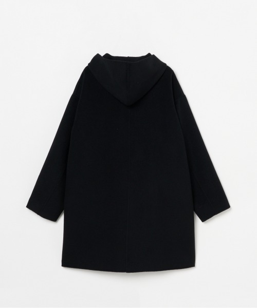 HELIOPOLE（エリオポール）の「DOUBLE FACE HOODIE COAT（その他アウター・レディース・アイボリー/ブラック・36/38）」の5枚目の写真