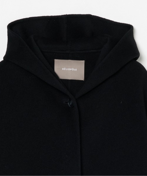HELIOPOLE（エリオポール）の「DOUBLE FACE HOODIE COAT（その他アウター・レディース・アイボリー/ブラック・36/38）」の6枚目の写真