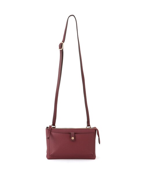 Jayro(ジャイロ)の「シュリンク横型ポシェット(ショルダーバッグ・レディース・オフホワイト/ブラック/ホワイト系その他6/ワイン/シルバー/その他1/ゴールド/ベージュ・FREE)」の5枚目の写真