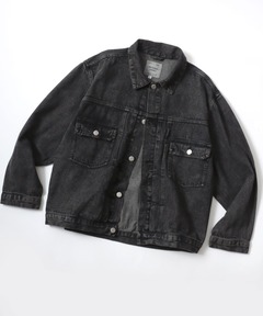 ブランド古着】ブラックデニムカバーオール（カバーオール）｜Calvin