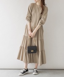 ロングティアードカットワンピース