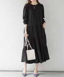 ロングティアードカットワンピース