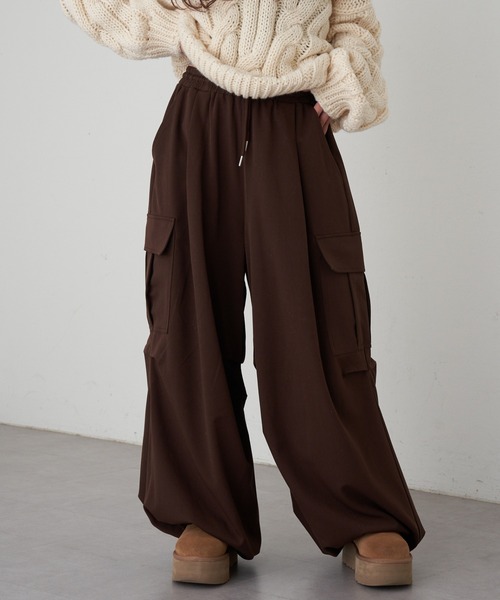 RAY CASSIN（レイカズン）の「バレルカーゴパンツ（その他パンツ・レディース・チャコールグレー/ブラウン系その他2/ブラウン・FREE）」の3枚目の写真