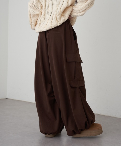RAY CASSIN（レイカズン）の「バレルカーゴパンツ（その他パンツ・レディース・チャコールグレー/ブラウン系その他2/ブラウン・FREE）」の7枚目の写真